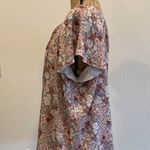 (F-188) Shorts sleeves womens blouse floral pink size XXL simplefun Photo 2