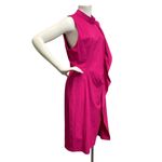 Rachel Roy  Women’s Sz 14 Raw Edge RuffleD Dark Pink Sheath Dress Photo 1