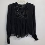 ZARA NWT  Black Plumetis Sequined Bolero Jacket S 5107/070 Photo 4