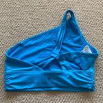 Athleta One Shoulder Multi-Way Sports Bra Bright Blue Small Soft Stretch VEUC Photo 9