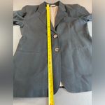 Henri Bendel Silk Black womens Jacket 2 Buttons Size 14 Photo 6