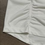 Athleta Pacifica Contoured 1/2 Zip Long Sleeve Thumbhole Pocket White Top Small Photo 5