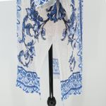 Chico's  Floral Print Lightweight Kimono Swim Cover Vacation Beach Size OP or S Photo 3