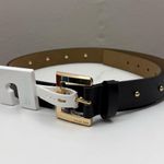 Michael Kors  Studded Black Leather Belt Photo 0