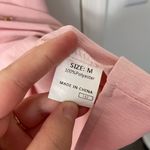 NWOT Dokotoo women’s light pink ruffle‎ tie neck pocket mini dress summer medium Photo 4