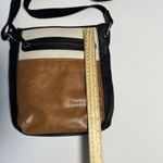 The Sak  Laurel Crossbody Black Brown Beige Tri Color Leather Purse Shoulder Bag Photo 4