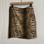 Scarlett VTG Skirt Suit Set Size 12 Black Animal Print Mob Wife Office Siren Y2K Photo 8