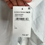 Abound  Long Sleeve Cropped Cut Out Top Size L in Grey Fog NEW Photo 7