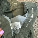American Eagle Highest Rise Mom Shorts Sz 6 Olive Green Distressed High Cut Photo 9