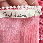 Anthropologie Women's boho babydoll lace blouse top Pink SMALL NWOT Photo 6