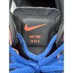 Nike Free Run 5.0 Black/Blue Fabric Lace Up Running Shoe Women's Photo 3