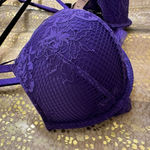 Victoria's Secret Royal Purple Very Sexy Bombshell Push Up Plunge Bra 32D NWT Photo 5