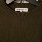 We Wore What Cropped Sweater shoulder pads olive green small oversized like new Photo 3