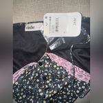 Elodie  Multicolor Floral Camisole with Pink Lace Photo 2