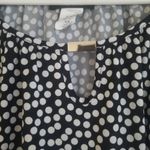 Erin Blair Black and White Polka Dot Polka Dot Blouse Photo 4