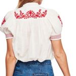 Free People boho embroidered dreaming about you top women’s size S Photo 1