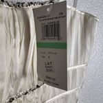 BCBGMAXAZRIA  Ivory Off White Beaded Strapless Silk Mini Dress Size 8 Photo 8