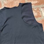 Nike EX  black DRI-FIT silky ASYMETRICAL MESH tank top sleeveless SHIRT Womens M Photo 9