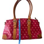 Dooney & Bourke Hot Pink Signature Coated Canvas Handbag Photo 6