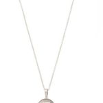 Kendra Scott Silver Disc Letter Mother of Pearl Pendant P Adjustable Necklace Photo 0