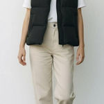 ZARA DNWR black puffer vest S Photo 0
