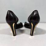 Chloé Chloe Leather Suede Cut‎ Out Peep Toe Heels Women's 38.5 (US 8.5) Photo 5