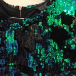 Topshop sparkly green velvet sequin dress Photo 6