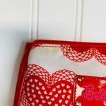 Betsey Johnson Betseyvillye Red Heart Makeup Bag Clutch Sz 8 x 5.25" Photo 4