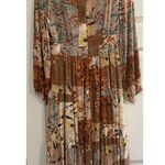 Fate Midi Dress Sz Small Patchwork Boho Peasant Western Romantic Feminine Flowy Photo 1