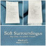 Soft Surroundings NWOT  Shirt M Y2K Embellished Bling Jersey Knit Babydoll Blouse Photo 6