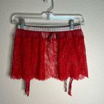 Victoria's Secret Victoria’s Secret Shine Strap Lace Garter Skirt Red Size XS/Small NWT Photo 0