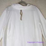 Eloquii New! keyhole dress with scarf ivory off white sheath , 24 Photo 3