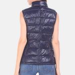 Gap Faux Fur Puffer Vest Jacket Navy Blue Cozy Primaloft Down Alternative XS new Photo 11