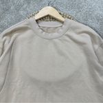 Lululemon Perfectly Oversized Crewneck Sweatshirt Cotton Terry in Cafe Au Lait 6 Photo 5