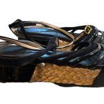 Louise et Cie LO Bimo Black Strappy Platform Sandals Size 5.5 Photo 1