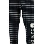 Pure Barre  Black/White Stripe Leggings Photo 0