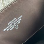 Unisa  Brown Zip Up Knee Length Gold Chain Block Heel Faux Leather Boots 7.5 Photo 8