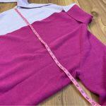 First Love  Turtleneck Colorblock Slouchy Soft Knit Pink Lavender Sweater 3X New Photo 5