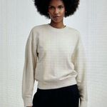 Madewell  The McCarren Midweight Crewneck Sweatshirt Parchment Women Size XXS Photo 5