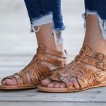 Bed Stu EUC  Leather Claire Caged Sandals
Tan Size 8 Photo 0