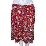 Harolds Skirt Womens Large Red White Paisley Flowy Skirt Casual Business Office Photo 0