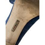 LOUISE ET CIE Blue Suede Bow Heels size 37.5/7.5 Photo 8