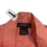 Counterparts Linen Blazer Coral Pink Button Front Career Jacket Size 8* Photo 9