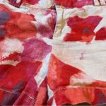 Loft Ann Taylor Linen Low Rise Poppy Colored Shorts- Size 8 Photo 8