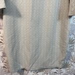 Tyler Böe Textured Geometric Bell Sleeve Dress Women's Medium Gray Beige Photo 2