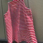 Vtg red & white striped overall tank top Photo 8