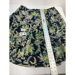 CHAPS Womans  Pullon Midi Skirt XL Multicolor Paisley Lined Ruffled Hem Photo 5