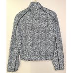 Anthropologie NWT Allfenix x  Black and White Leopard Print Cropped Bomber Jacket Photo 3