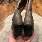 Dan Post  Cowboy Boots Size 8 A Narrow Gray Leather Western Heeled Stitched Top Photo 9