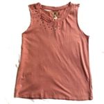 True Craft NEW Coral Distresesed Tank Top Size M Photo 1